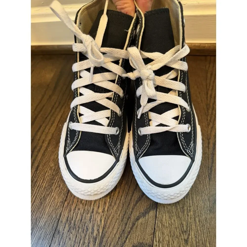 Converse Chuck Taylor All Star High Top Sneakers Wedge Black Sz 1.5 Youth Unisex